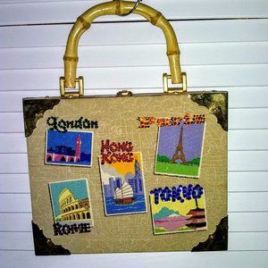 Vintage wooden Bueno Cigar Box Purse